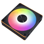 Wentylatory komputerowe - Lian Li Gehäuselüfter 12RCL1W1B Obudowa komputera Wentylator 12 cm Czarny - miniaturka - grafika 1