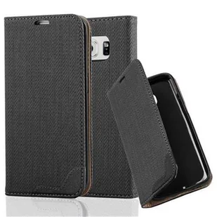 Pokrowiec Do Samsung Galaxy S6 EDGE w CZARNY HEBAN Etui Cover Obudowa Case Ochronny Cadorabo - Etui i futerały do telefonów - miniaturka - grafika 1