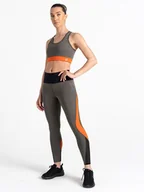Spodnie sportowe damskie - Dare 2b Legginsy sportowe "Move" w kolorze khaki - miniaturka - grafika 1