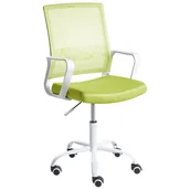 Fotele i krzesła biurowe - Beliani Krzesło biurowe EASE Limonkowy - miniaturka - grafika 1