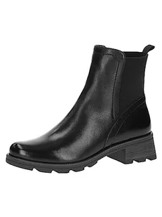 Caprice Damskie buty 9-25227-41 Półdługie kozaki, Black Nappa, 38,5 EU, Czarna papka, 39 - Kozaki damskie - miniaturka - grafika 1