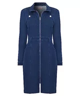 Sukienki - Joe Browns Damska sukienka dżinsowa z długim rękawem z długim rękawem, niebieska, 14, NIEBIESKI, 40 - miniaturka - grafika 1