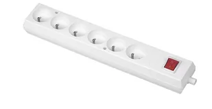 Gniazdo przenośne 6gn b/0 z wyłącznikiem 16A, 250V ABEX - Gniazdka elektryczne - miniaturka - grafika 1