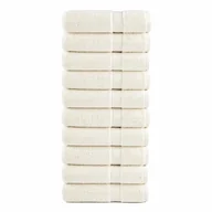 Ręczniki - vidaXL Ręczniki premium SOLUND, 10 szt., kremowe, 50x100 cm, 600 g/cm² - miniaturka - grafika 1