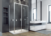 Kabiny prysznicowe - Besco DUO SLIDE Kabina prysznicowa prostokątna 140x90 - miniaturka - grafika 1