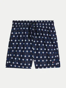 Tommy Hilfiger Szorty kąpielowe UB0UB00532 Granatowy Regular Fit - Spodenki damskie - miniaturka - grafika 1
