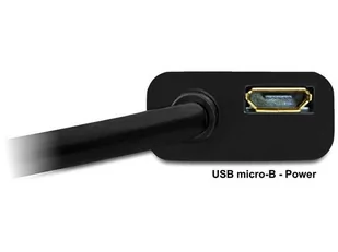 Delock ADAPTER MHL męski &gt; HDMI żeński+USB micro-B żeński 65314 - Złącza, przejściówki, adaptery - miniaturka - grafika 4