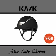 Kaski do jazdy konnej - Kask Sport Kask Star Lady Chrome WG11 - KASK - czarny/srebrny - roz. 55-56 - miniaturka - grafika 1