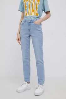 Spodnie damskie - Pieces jeansy damskie medium waist - grafika 1