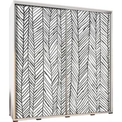 Szafy - Szafa 205 z Grafiką Jodełka Penelopa Maridex Dąb Sonoma - miniaturka - grafika 1