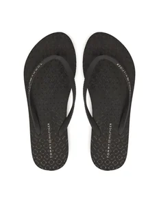 Tommy Hilfiger Japonki Hilfiger Strap Beach Sandal FW0FW08736 Czarny - Klapki i japonki damskie - miniaturka - grafika 1
