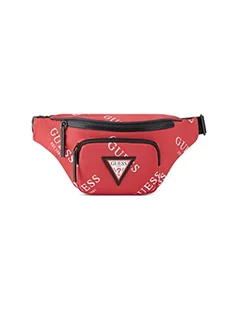 GUESS Unisex Originals Logo Designer, torba na brzuch, torba podróżna, czerwony/wycieczka, jednokolorowy (Getaway Solids), jeden rozmiar - Torebki damskie - miniaturka - grafika 1