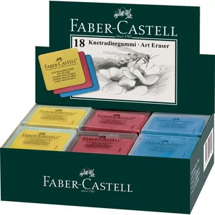 Faber-Castell gumka artystyczna chlebowa, mix kolorów - Pozostałe akcesoria dla plastyków - miniaturka - grafika 1