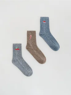 Reserved - Świąteczne skarpetki 3 pack - czarny - Skarpetki dla dzieci - miniaturka - grafika 1
