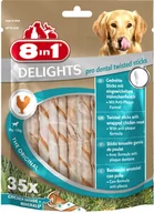 Suplementy i witaminy dla psów - Delights 8in1 Pro Dental Twisted Sticks - 70 sztuk - miniaturka - grafika 1