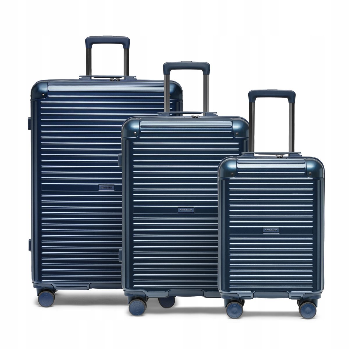 PUCCINI Zestaw WALIZEK Podróżnych Poliwęglan PC Komplet Twarde 3w1 PC034-7A