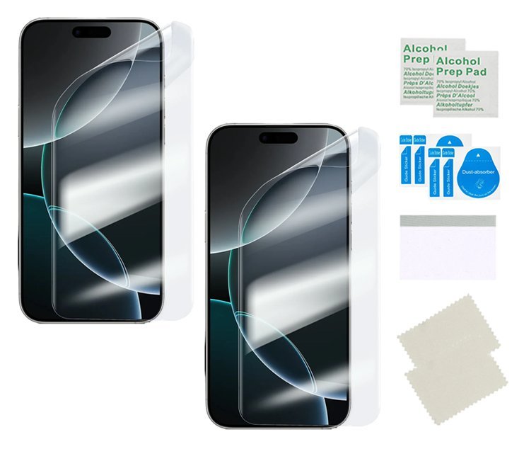 Folia ochronna do APPLE IPHONE 17 PRO na ekran hydrożelowa trwała 2 sztuki