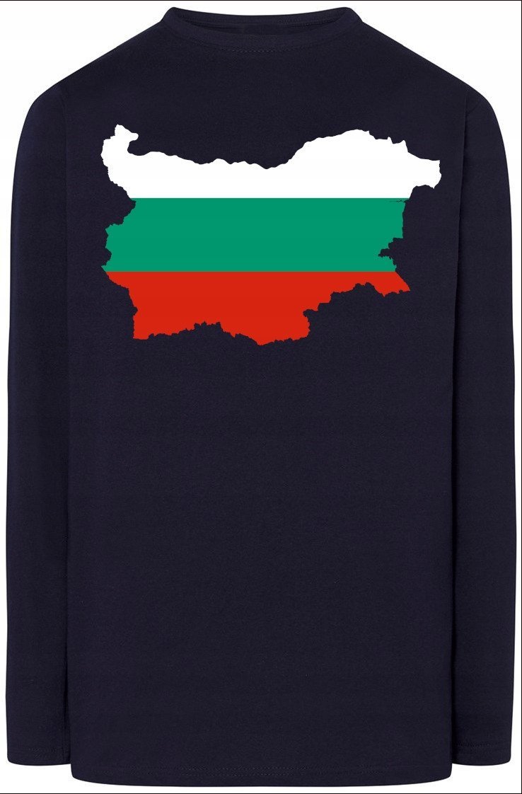 Bułgaria Flaga Bluza Longsleeve Modna Rozm.L