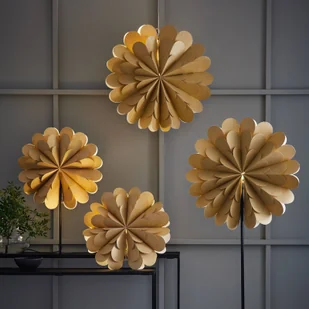 Lampa wisząca Maravilla, złota Ø 60 cm - Ozdoby bożonarodzeniowe - miniaturka - grafika 5