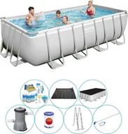 Baseny ogrodowe - Basen z akcesoriami - Bestway Power Steel 488x244x122 cm Prostokątny - miniaturka - grafika 1