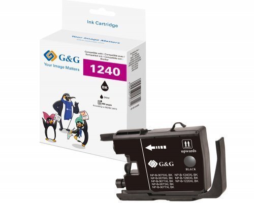 Tusz G&G Kompatybilny Brother LC-1240BK czarny 14510