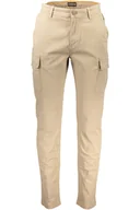 Spodnie męskie - BEŻOWE SPODNIE MĘSKIE NAPAPIJRI - miniaturka - grafika 1