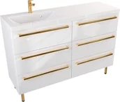 Szafki łazienkowe - Szafka Umywalkowa Stojąca ATHOS 120 cm SZ L UZ - miniaturka - grafika 1