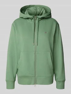 Bluza rozpinana o kroju relaxed fit z mieszanki bawełny z kieszenią kangurką - Bluzy damskie - miniaturka - grafika 1