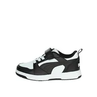 Buty trekkingowe dziecięce - Dziecięce sneakersy PUMA Rebound V6 Lo PUMA White Black - miniaturka - grafika 1