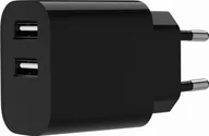 Ładowarki do telefonów - Gembird 2xUSB-A 5V 2.4 A czarna - miniaturka - grafika 1