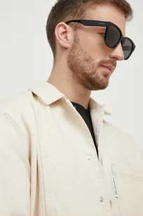Gucci okulary przeciwsłoneczne męskie kolor czarny - Okulary przeciwsłoneczne - miniaturka - grafika 1