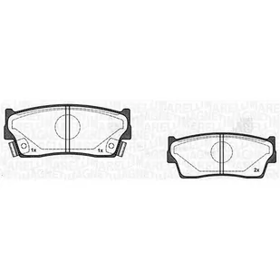 Klocki hamulcowe - komplet MAGNETI MARELLI 363916060799 - Klocki hamulcowe - miniaturka - grafika 1