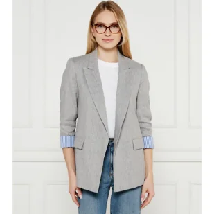 Marella SPORT Lniana marynarka IMPETO Straight fit - Marynarki i żakiety damskie - miniaturka - grafika 1