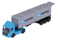 Samochody i pojazdy dla dzieci - MAJORETTE LOGISTIC MAERSK VOLVO CIĘŻARÓWKA Z KONTENERAMI 1:87 212057289 - miniaturka - grafika 1
