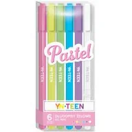 Przybory szkolne - Długopis żelowy 6 kolorów Pastel YN TEEN - miniaturka - grafika 1