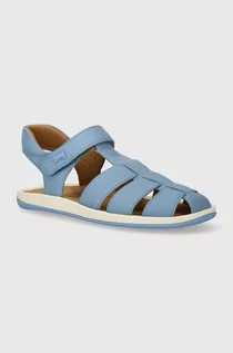 Buty dla dziewczynek - Camper sandały skórzane dziecięce kolor niebieski - grafika 1