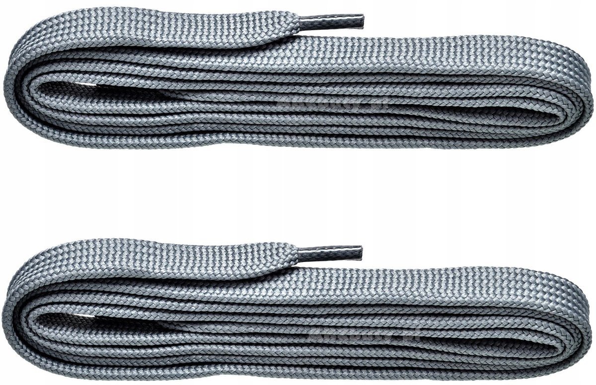 SZARE Sznurowadła SZEROKIE 7 mm POLIESTROWE Płaskie 0,7 cm Sznurówki 200 cm