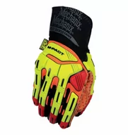 Rękawiczki rowerowe - Rękawice Mechanix MPact XPLOR D4 HiViz HIVIZ ORANG - miniaturka - grafika 1