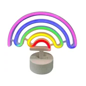 Lampy stojące - Lampka stołowa tęcza Neon FM-NB04 Zumaline LED rainbow kolorowa - miniaturka - grafika 1