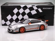 Samochody i pojazdy dla dzieci - Porsche 911 GT3 RS - 2007, silver Minichamps 1:18 - miniaturka - grafika 1
