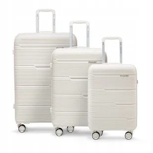 PUCCINI Zestaw WALIZEK Podróżnych Komplet Twarde Polipropylen 3w1 PP023-0 - Walizki PUCCINI Zestaw WALIZEK Podróżnych Komplet Twarde Polipropylen 3w1 PP023-0 - Walizki - miniaturka - grafika 1