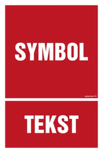 ZNAK NA ZAMÓWIENIE WZÓR B-001, FN - FOLIA SAMOPRZYLEPNA; (100X148MM) - Systemy ekspozycyjne i znaki informacyjne - miniaturka - grafika 1