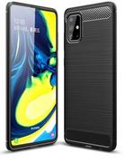 Etui i futerały do telefonów - Etui Pancerne Karbon Samsung Galaxy A51 Czarny - miniaturka - grafika 1