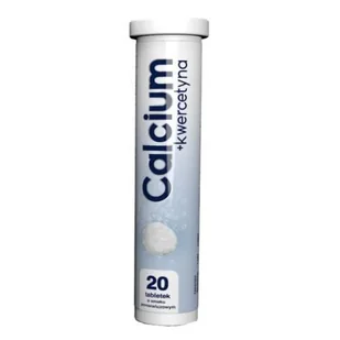 CALCIUM + kwercetyna, 20 tabletek musujących - Witaminy i minerały - miniaturka - grafika 1