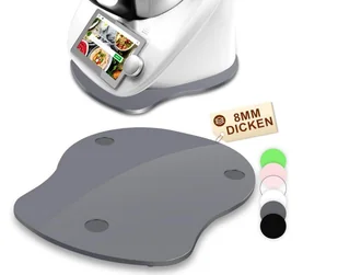 Akrylowa Deska Ślizgowa Do Thermomix TM6, TM5 Podkładka, Błyszcząca Szara - Akcesoria i części AGD - miniaturka - grafika 1