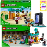Klocki - LEGO MINECRAFT ZESTAW - PUSTYNNY PATROL ZŁOSADNIKÓW (21267) + ZBROJOWNIA (21252) KLOCKI PREZENT + EBOOK - miniaturka - grafika 1