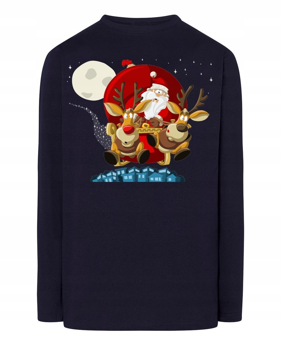 Longsleeve męski nadruk Mikołaj Rozm.M