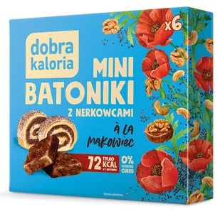 Zdrowe Mini Batoniki Z Nerkowca Makowiec Dobra Kaloria 0% cukru 6szt - Batoniki - miniaturka - grafika 1