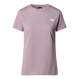 Koszulka The North Face Simple Dome 0A87NH3OX1 - fioletowa - Koszulki sportowe damskie - miniaturka - grafika 1