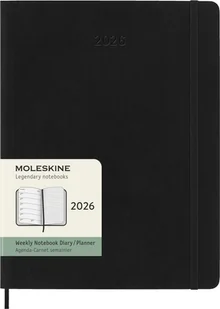 MOLESKINE kalendarz 2026 CZARNY EXTRA LARGE WEEKLY SOFT TYGODNIOWY (19x25) - Kalendarze - miniaturka - grafika 1